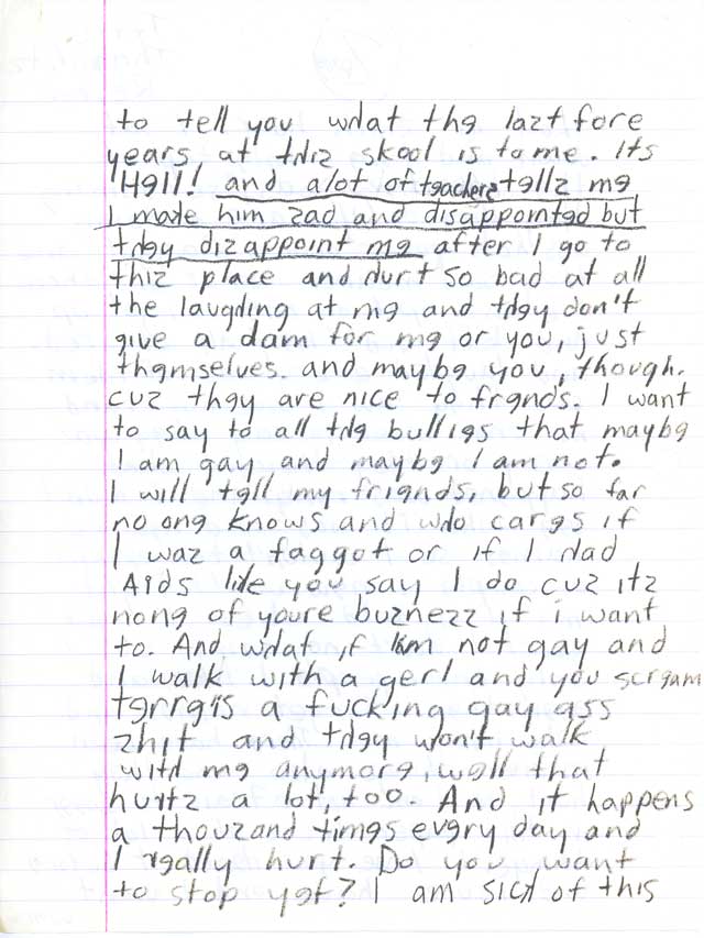 Essay of bully in the school